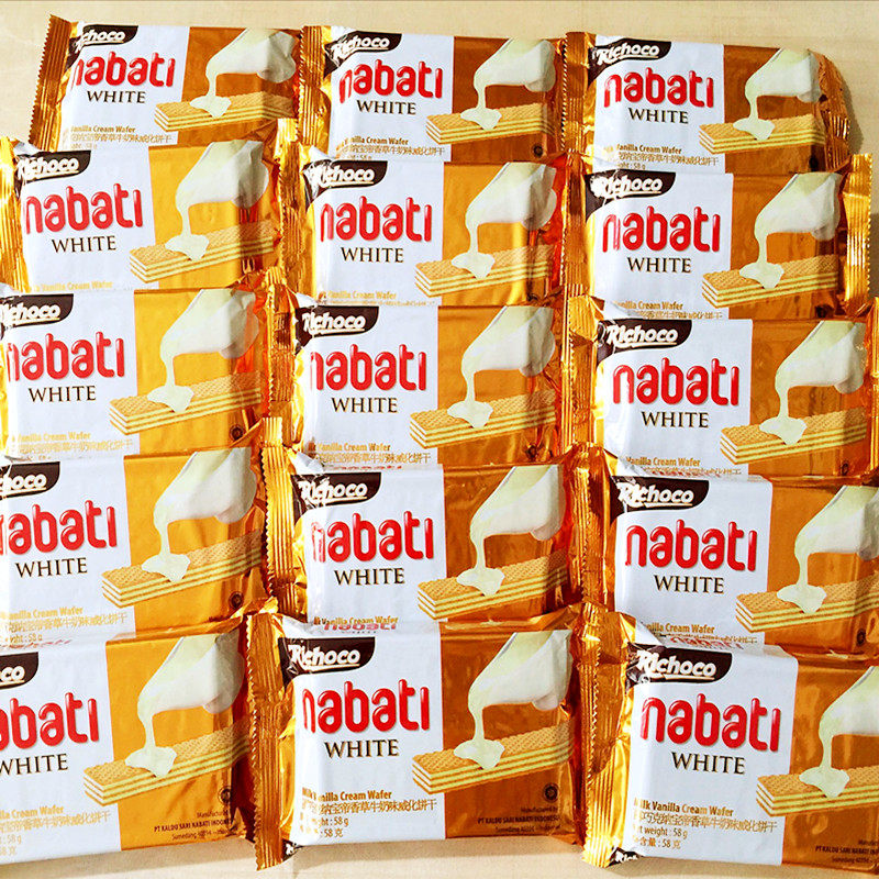 印尼进口丽芝士nabati纳宝帝奶酪威化饼干290g网红休闲茶点零食