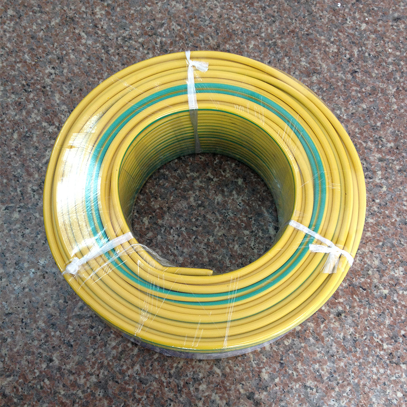 bvr铜线4平方接地线单芯多股电线电缆黄绿双色单芯线