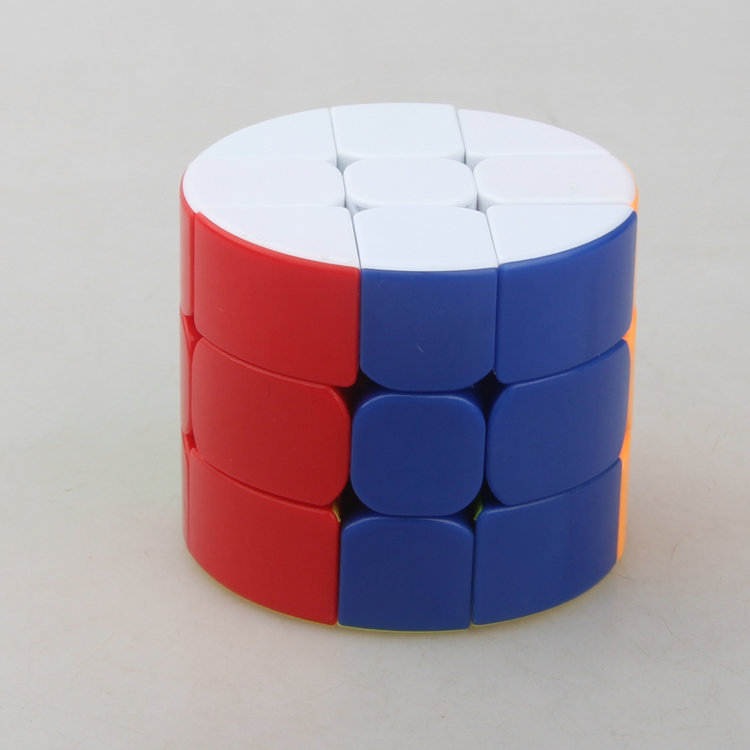 圆柱魔方梯色cubetwist三阶三层异形魔方
