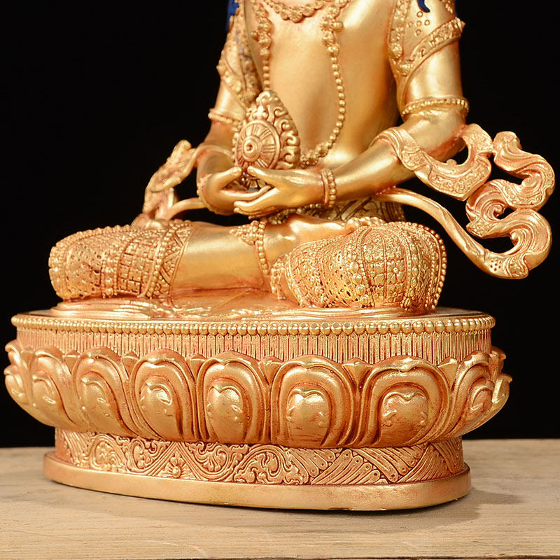 佛缘大日如来如来佛佛像7寸纯铜全鎏藏传佛教密宗摆件