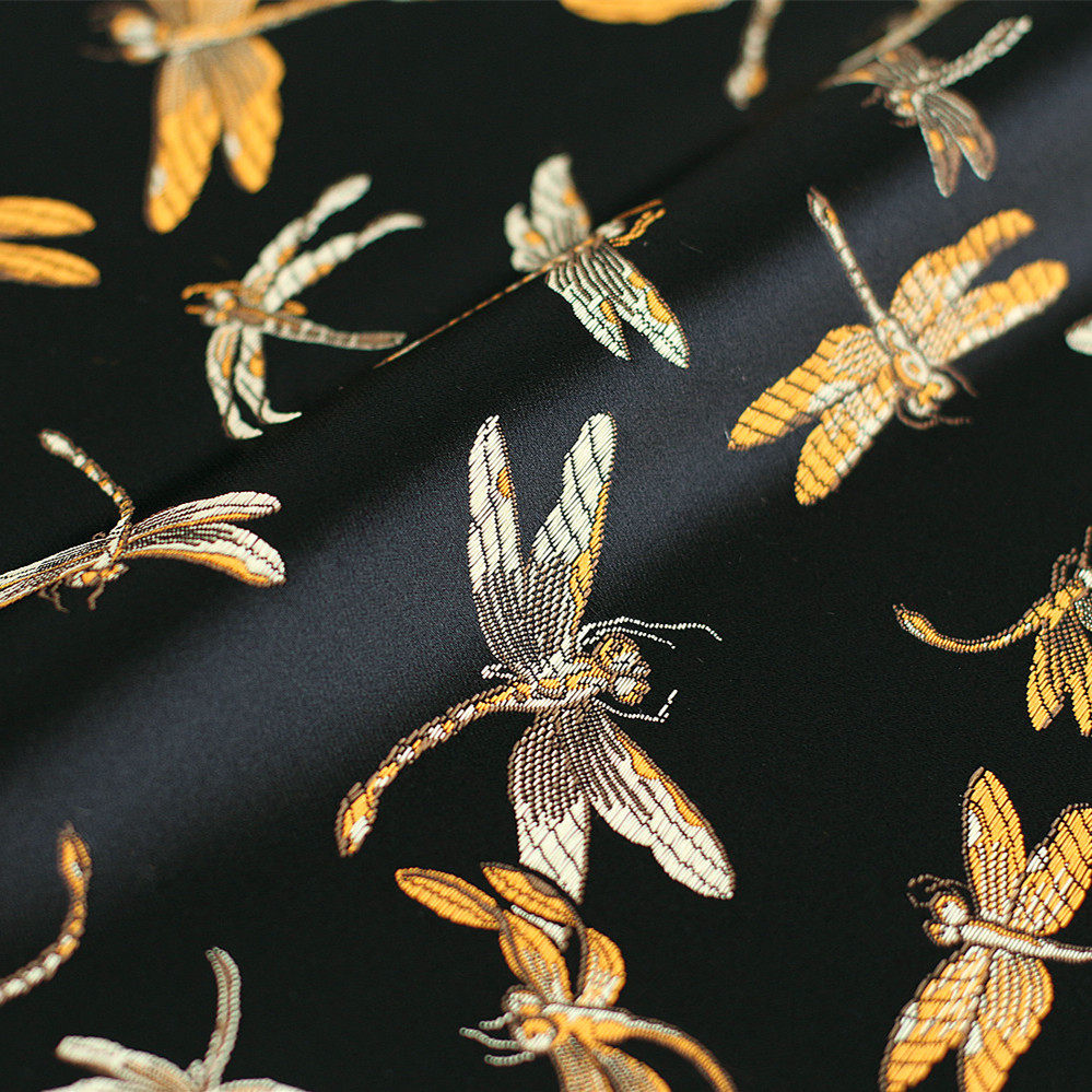 织锦缎布料旗袍提花面料棉绸丝绸锦口金包手工布艺diy布头