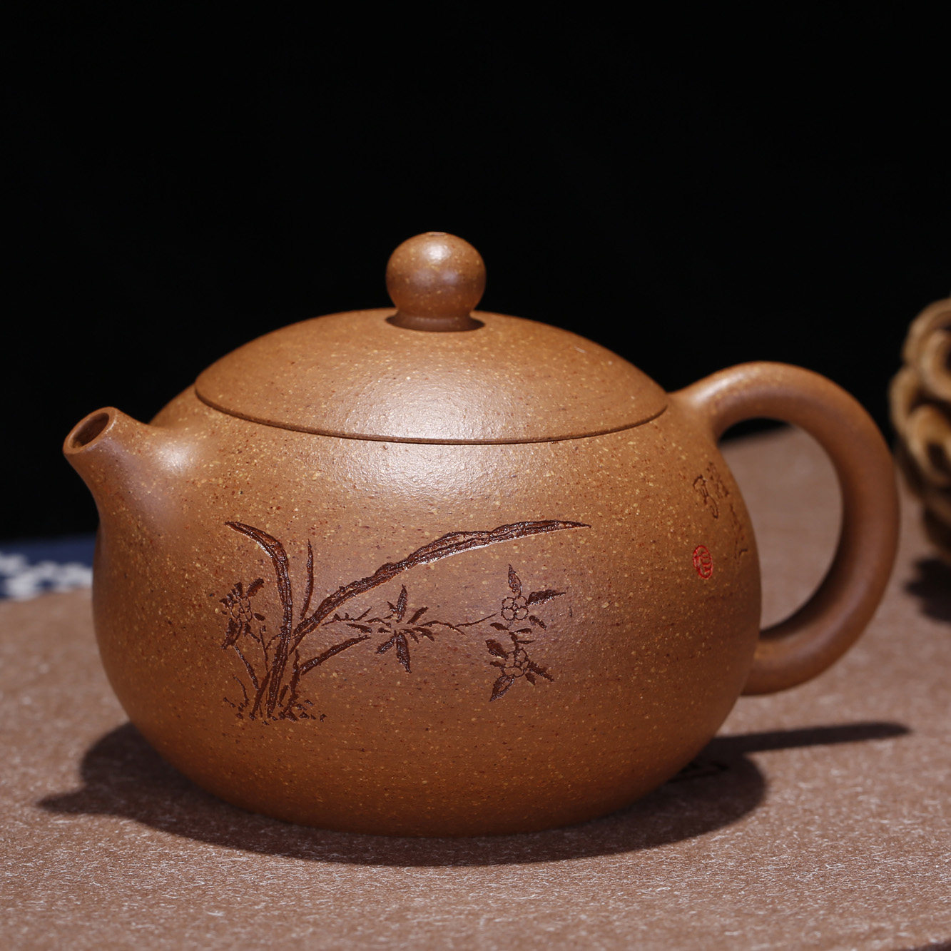 杨礼达手工西施原矿稀有五彩段泥名家正品紫砂壶茶壶