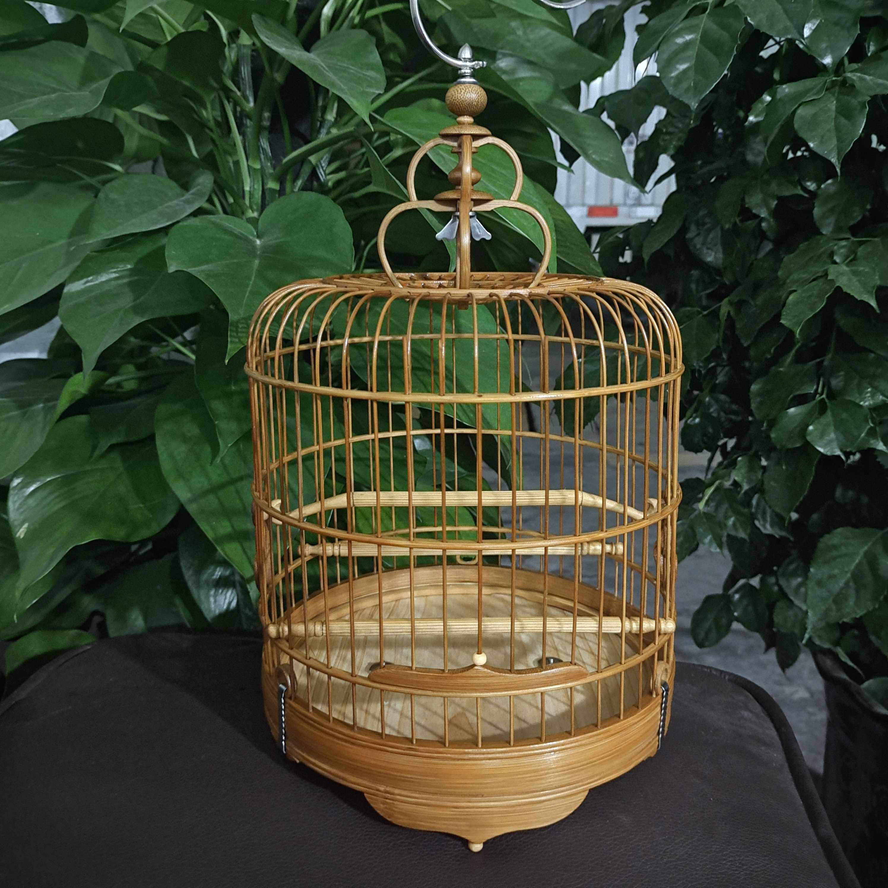 竹笼广龙绣眼广笼水滴虾笼小型养笼清远广式鸟笼