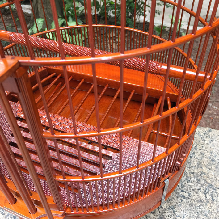广东标准八哥画眉笼子生漆笼广鸟笼全套鸟笼