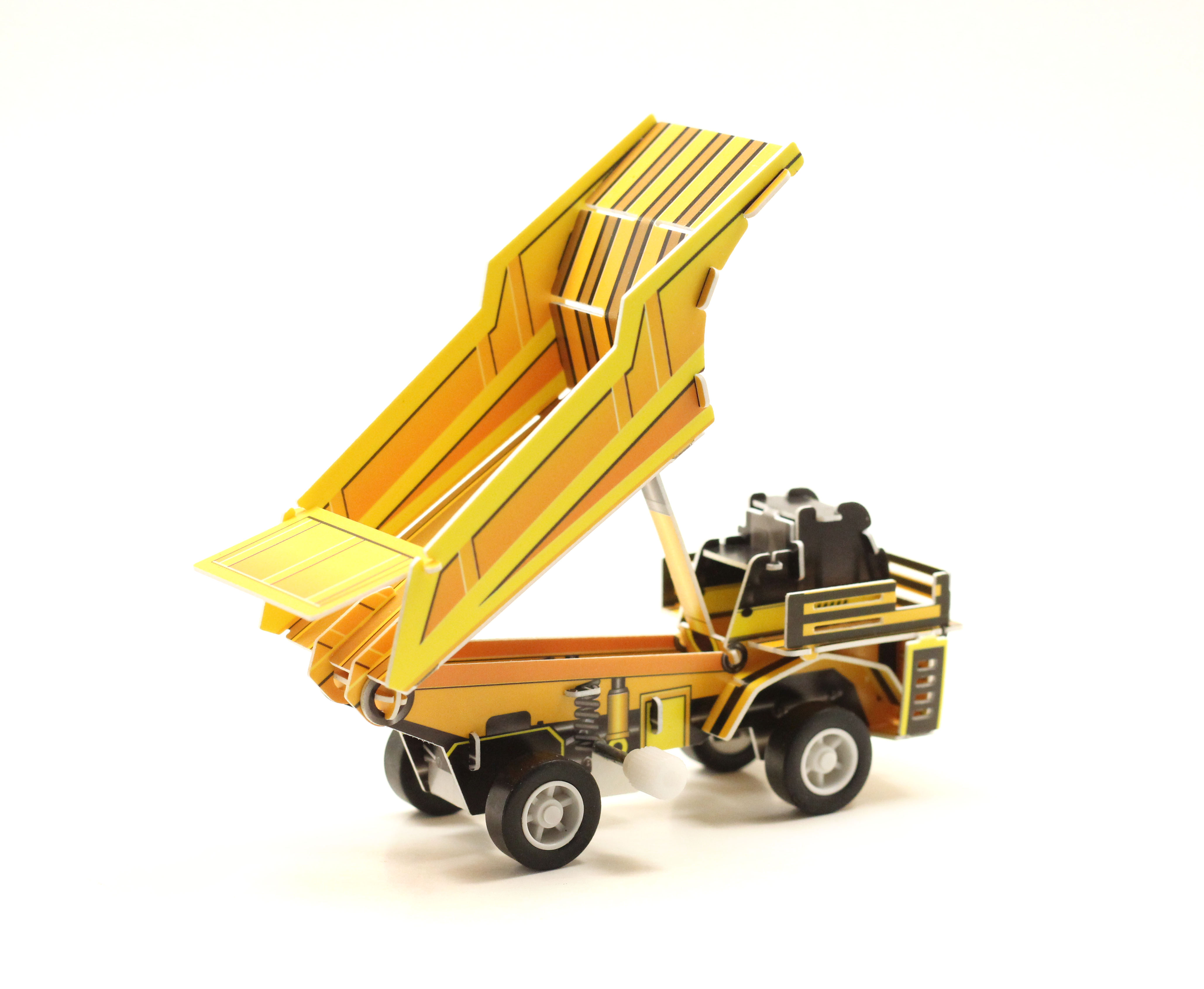 儿童玩具工程车队压路机挖土机叉车3d立体 动力 拼图塑料拼插积木