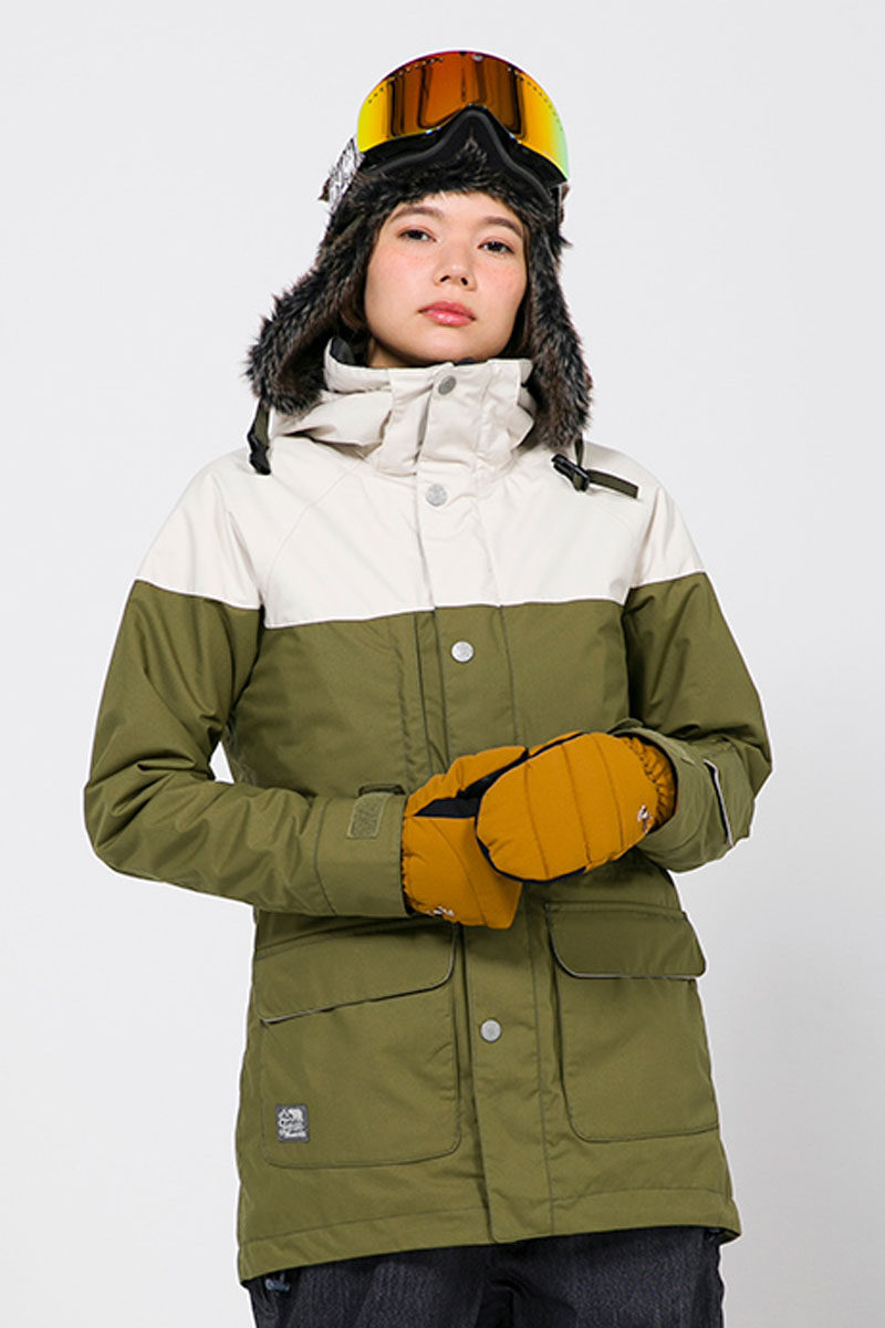 视界日本estivo女士长款滑雪经典大地单板滑雪服滑雪衣