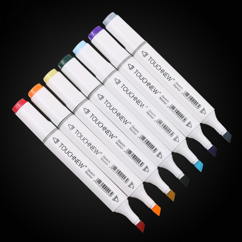 马克touchfive油性60色学生套装5代笔送笔袋高马克笔