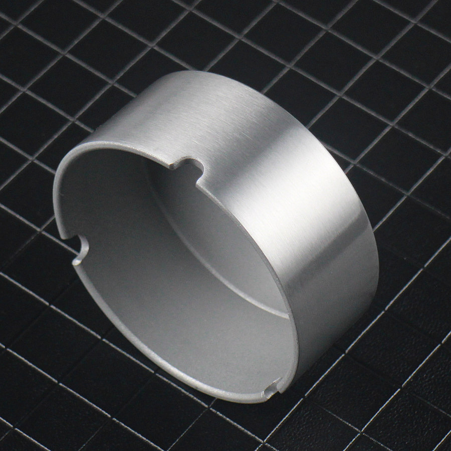 烟灰缸简约现代防风带盖家用迷你创意加厚铝合金时尚烟灰缸