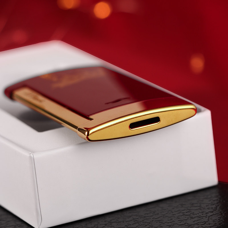 stdupont法国都彭打火机烤漆轻薄slim7系列新款生肖充气打火机