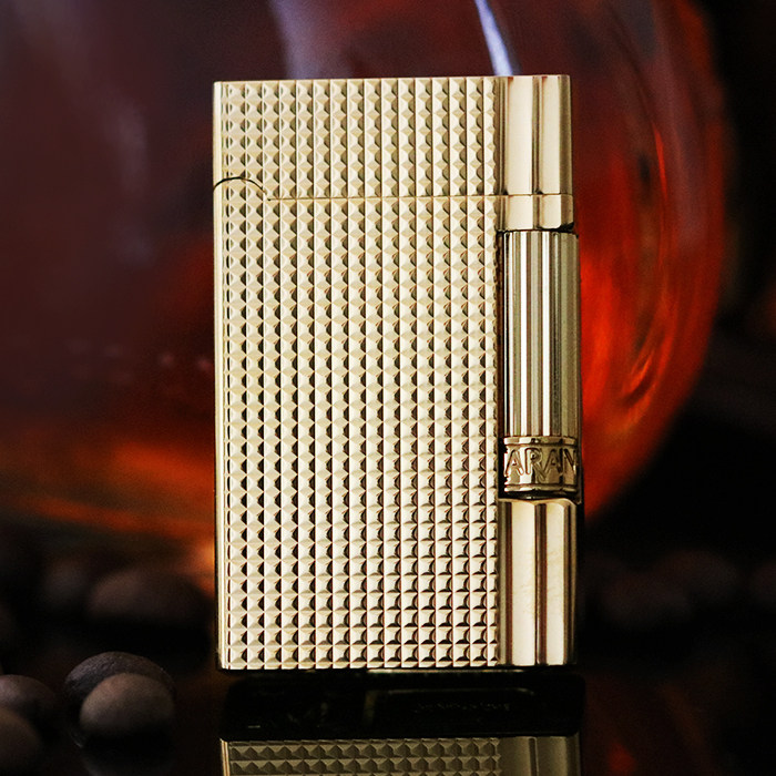 正品瑞士caranache凯兰帝火石气体滑轮打火机商务充气打火机