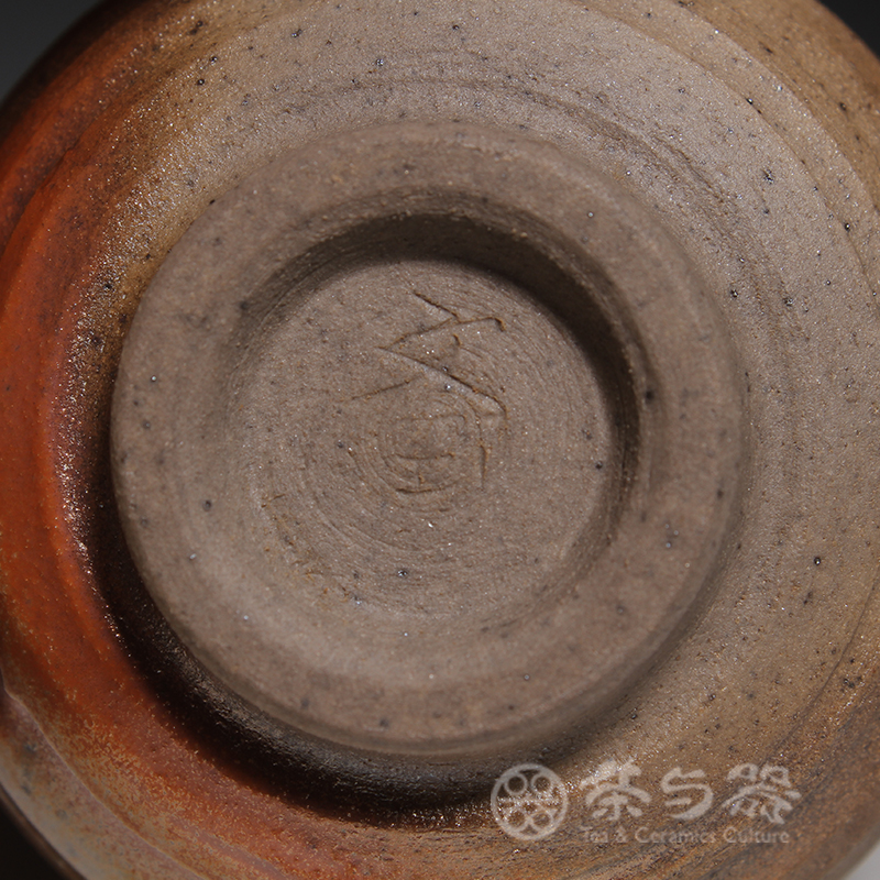 【茶与器】台湾陶艺师王文玉 柴烧禅定杯 手拉坯茶杯 落灰厚重