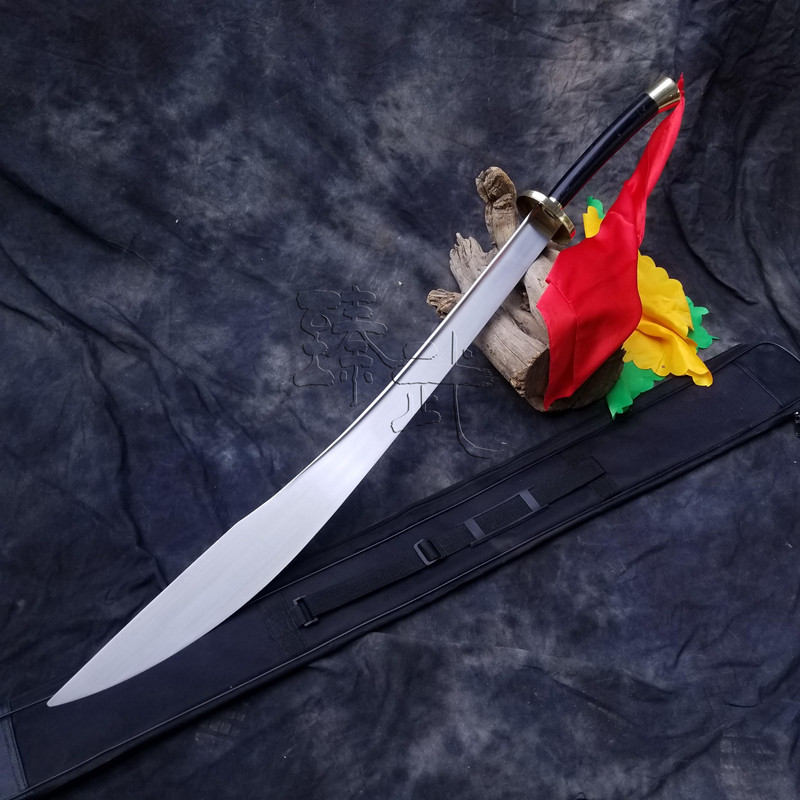 武术八卦刀硬刀不锈钢轻型半硬刀太极双手表演刀未更多武术装备