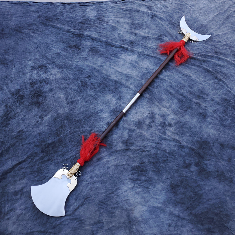 武术不锈钢月牙兵器沙僧铲鲁智深禅杖影视道具更多武术装备