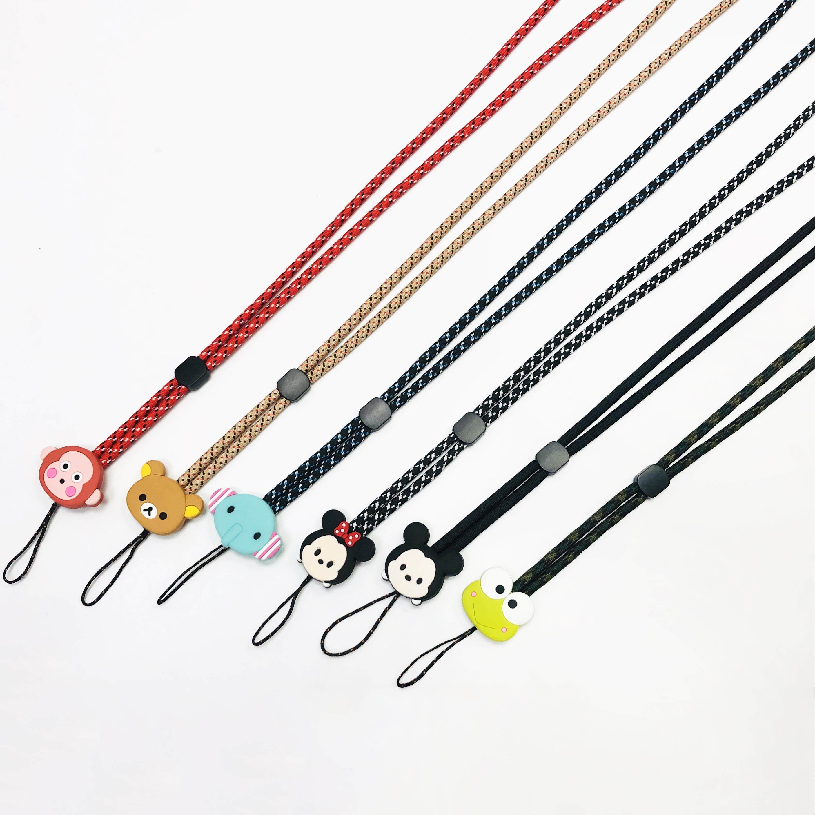 挂绳短款手机卡通挂脖长短挂件绳子呢绒钥匙手机挂件