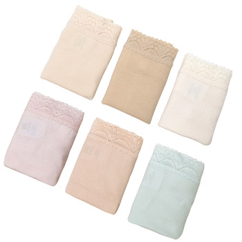 ຊຸດຊັ້ນໃນຂອງແມ່ຍິງຍີ່ຫໍ້ Cotton Element ຜ້າຝ້າຍ breathable seamless lace boxer briefs ກາງແອວ E308 ແອວສູງ E309LC576