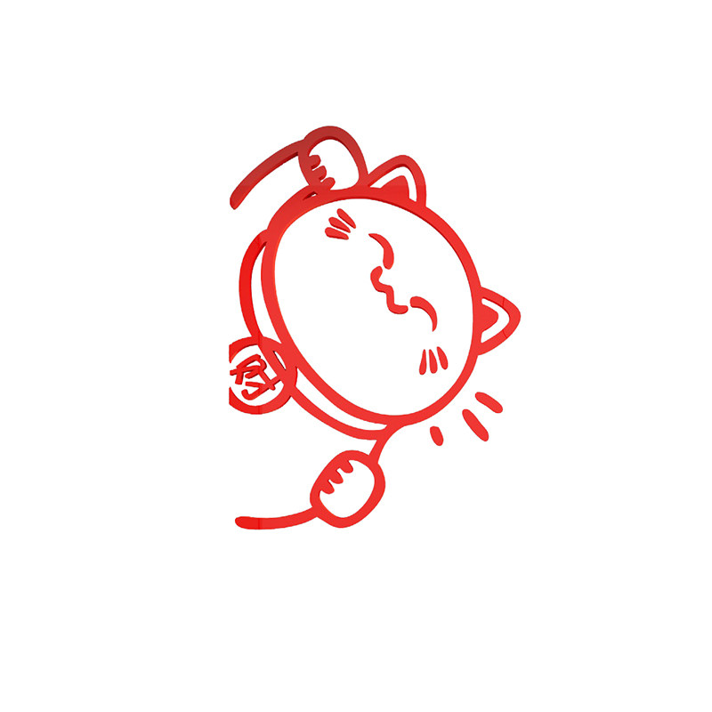 招财猫贴纸装饰个性创意卧室墙面网红房间布置墙贴