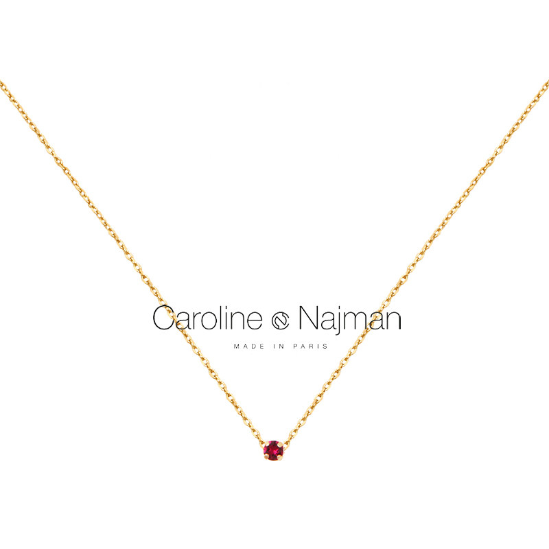 法国carolinenajman奥地利水晶项链锁骨气质简约祖母绿佛爷项链