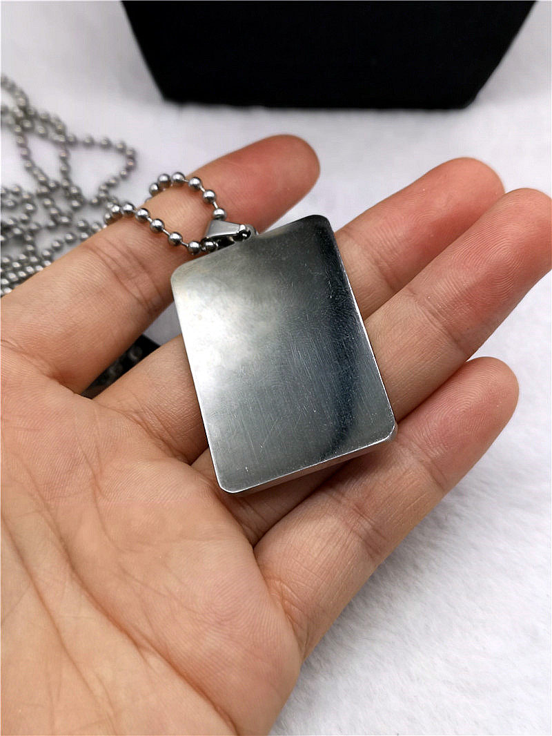 陨石流星雨橄榄陨铁牌子吊坠天铁项坠男款保真项坠