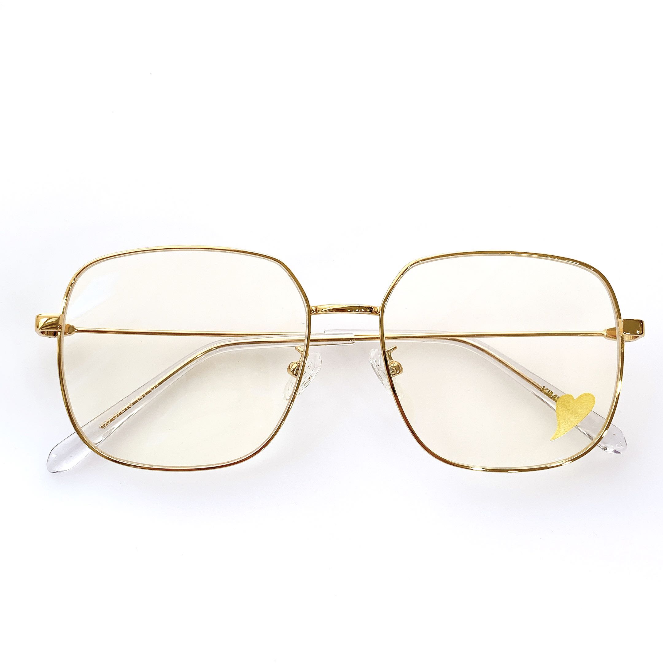 maisonkimhekim爱心金丝眼镜镜框配光近视防辐射蓝光眼镜架