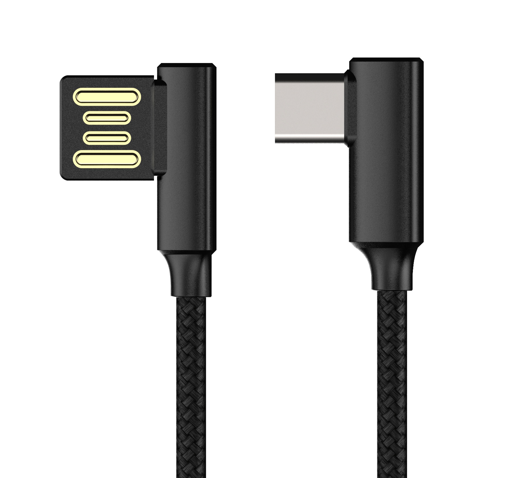 弯头数据线typec荣耀v9v10充电电线快充加长小米数据线