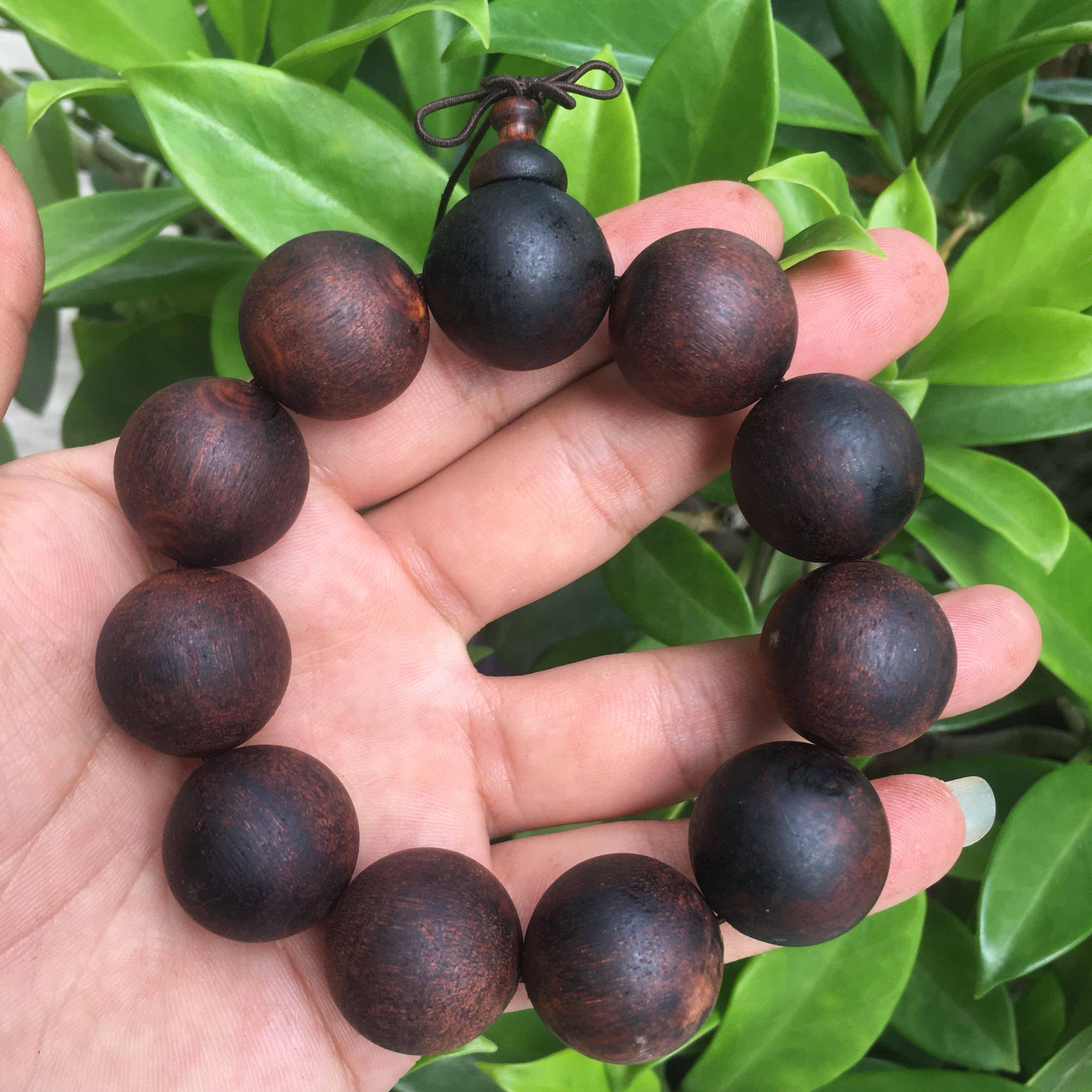 缅甸奇楠小叶降真天然优质九品椰奶甜蜜佛珠佛珠