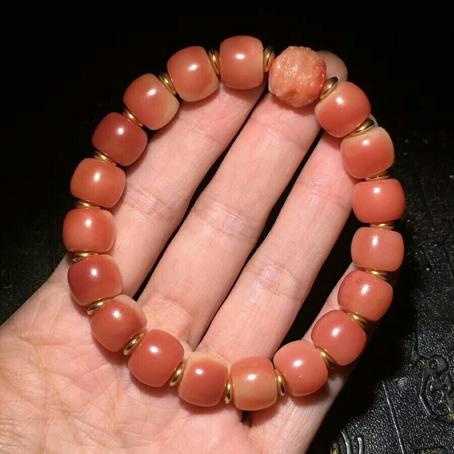 正宗天然骆驼骨手串手链满血驼骨9*11老形珠手串男女款