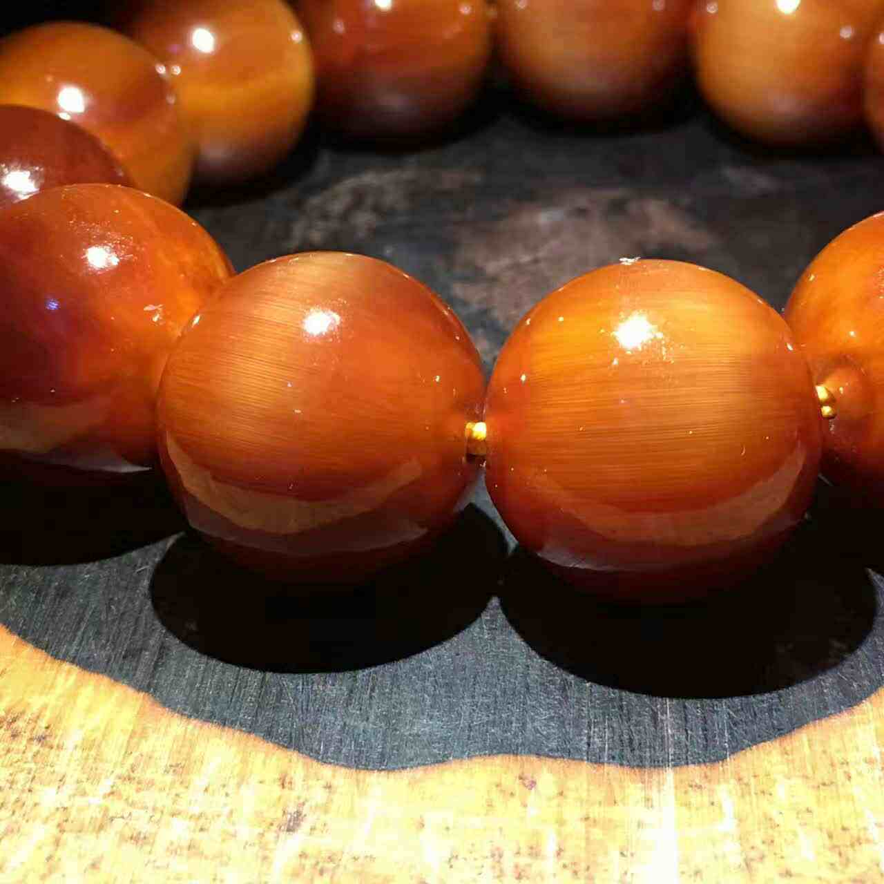 正宗野生生满血山龟甲手串山龟壳红色手链男款手链