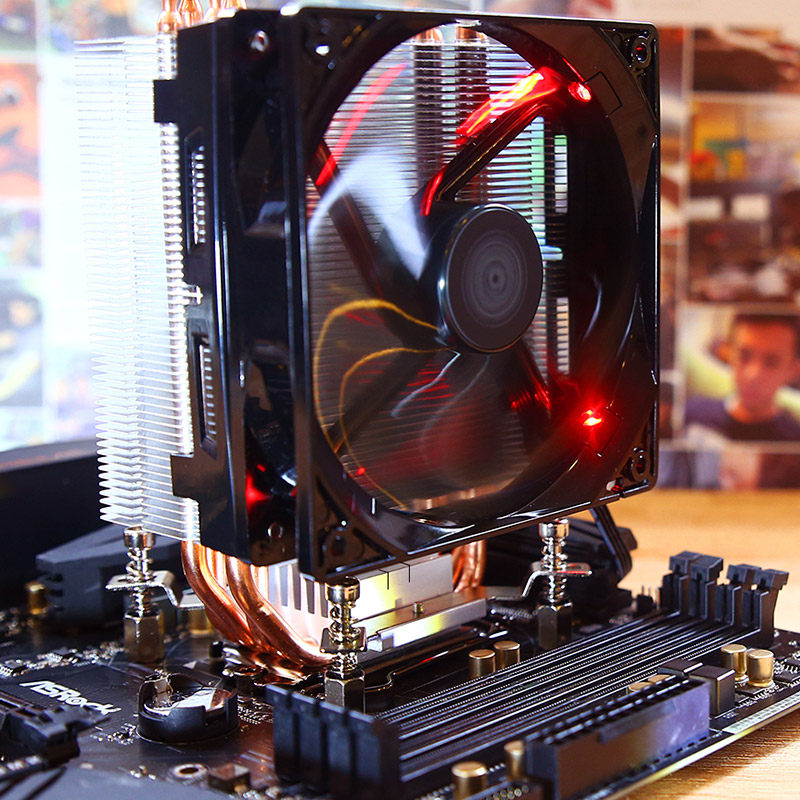 酷冷至尊t400i 台式机电脑cpu风冷散热器 4热管 pwm温控led风扇