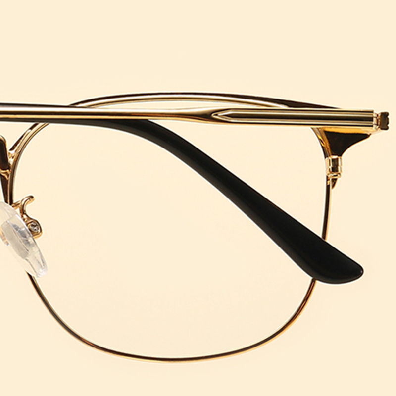 时尚黑金斯文眼镜镜框男女复古个性可配镜片眼镜架