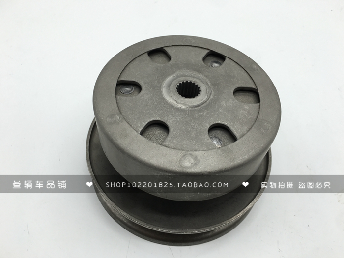 适用踏板摩托车韵彩qs100t丽彩睿彩qs125t24b皮带轮摩托车离合器