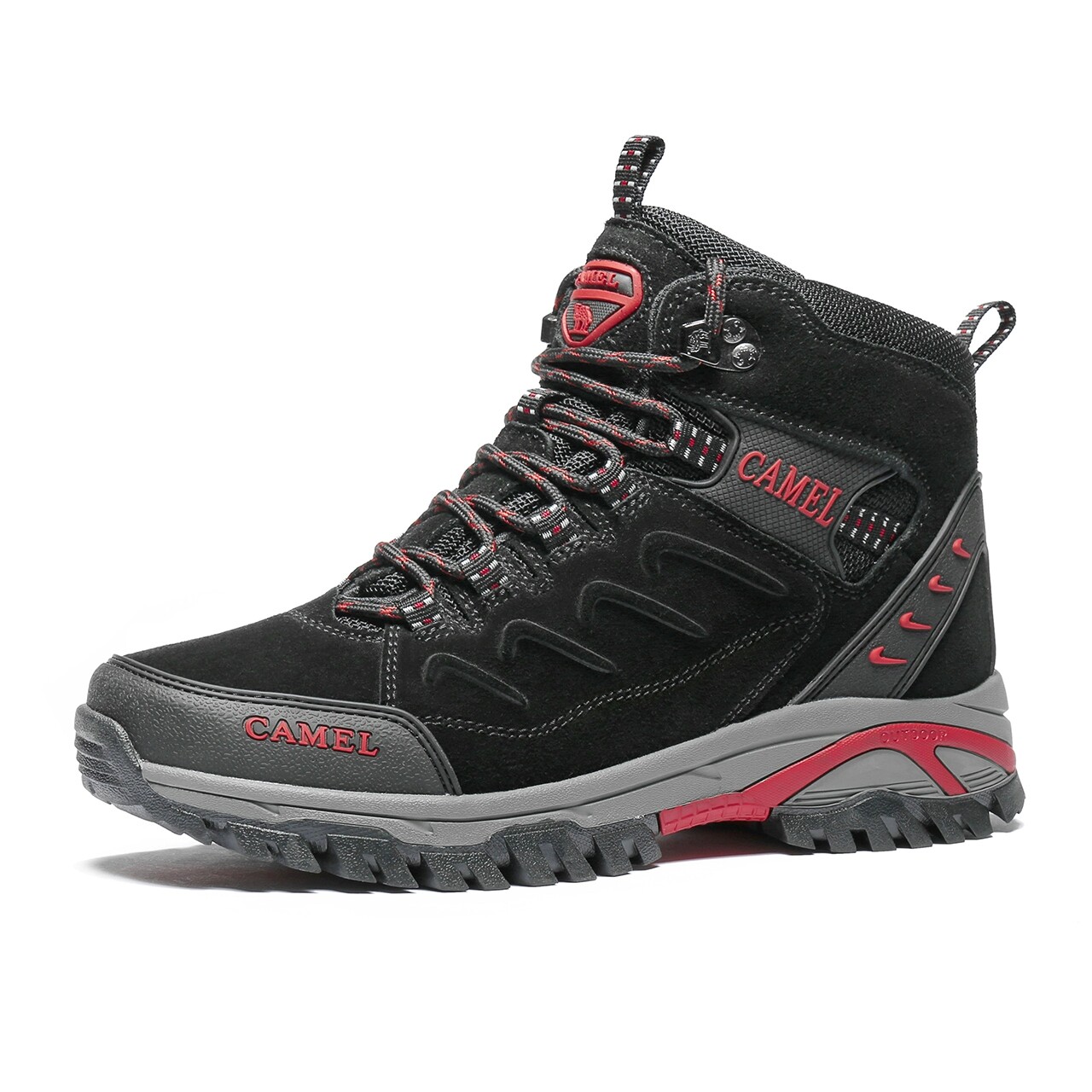 骆驼户外登山男女女鞋2020春夏新款透气高帮登山鞋