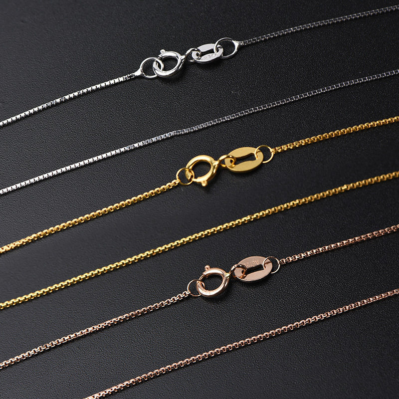 18k白色珍珠搭配金搭配玫瑰黄色字链肖邦十字颈饰