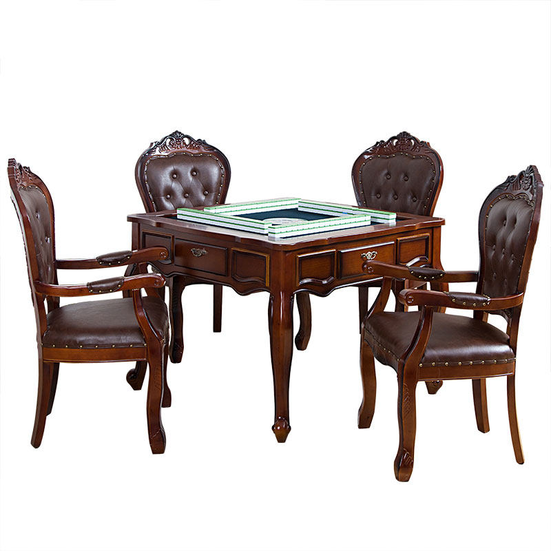 欧式麻将机全自动家用餐桌两用电动机麻实木折叠麻将桌一体麻将台