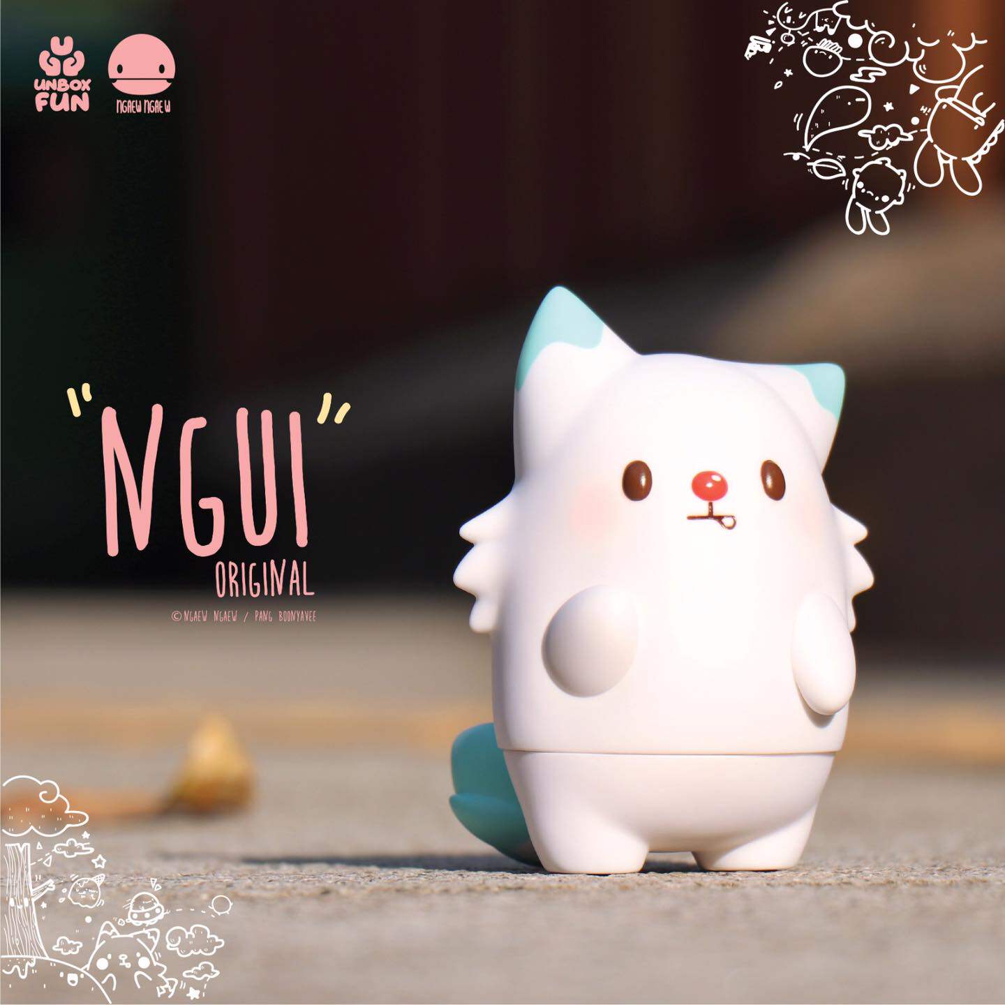 玩具交易所pangngaewunboxngui小狐狸限量公仔潮玩盲盒