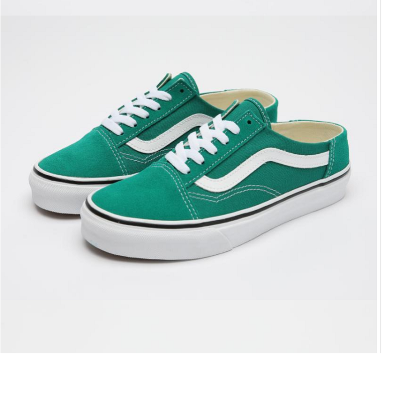 白菜代购vansslipon红绿两色男女低帮半拖运动休闲鞋