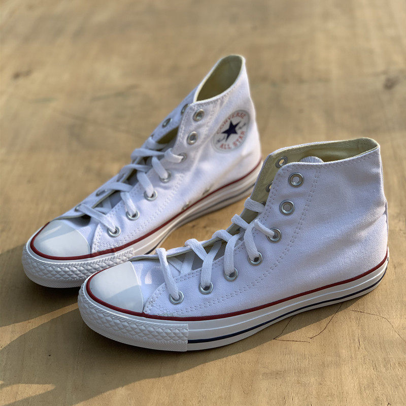 白菜代购converse匡威纯白高帮帆布男女休闲diy101009