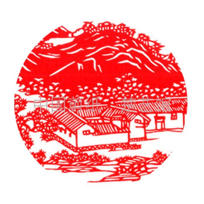 剪纸湖南韶山窗花红色教育社会主义核心价值观手工剪纸