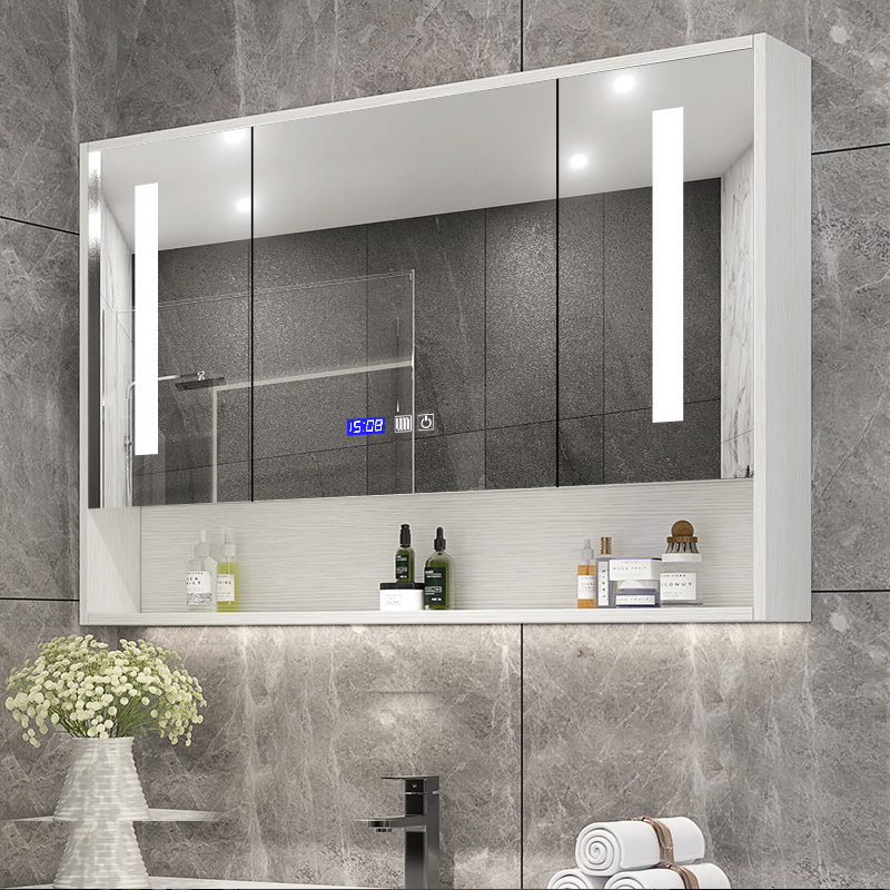智能镜柜浴室吊柜卫生间镜子防雾led灯触控屏浴室镜柜
