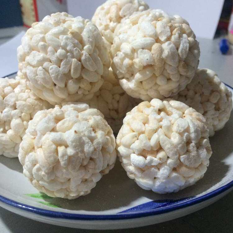怀旧零食米花球米老大爆大米花球糕点孕妇宿舍结婚零食500g包邮