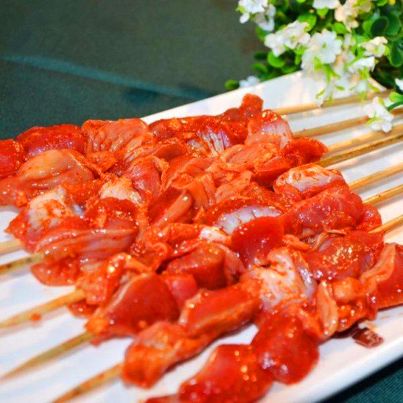 鸡胗串凤胗串鸡杂鸡肾串鸡肉20串户外bbq烧烤烤肉其它