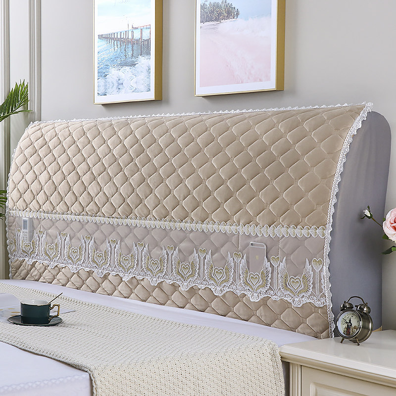 床头头套罩木通用全包加厚夹棉北欧风格靠背床头罩