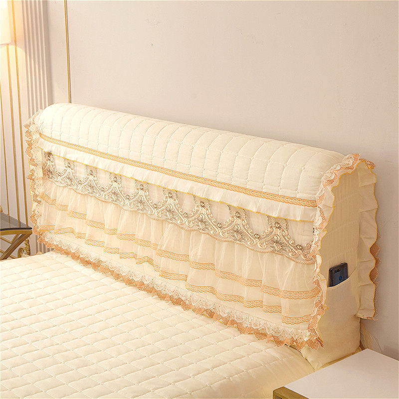 床头万能弹力全包头罩软包蕾丝加厚靠背头套床头罩