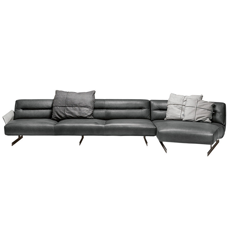 梵达md真皮沙发真皮轻奢简约现代北欧欧大户型皮艺沙发