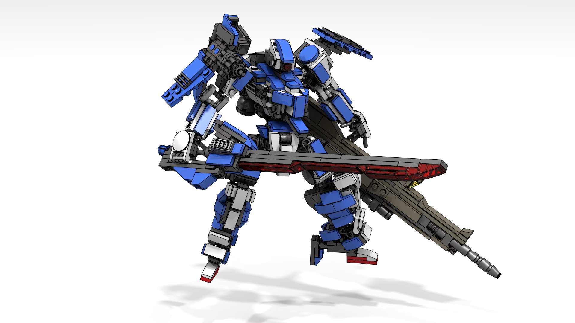 moc机甲积木fax01岚隼高可动可动创意男生作品其它玩具