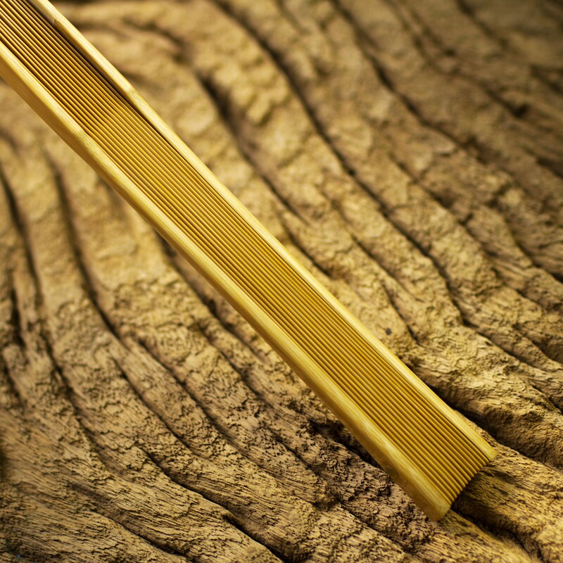 高档手工牛角白牛角贴梁刮宓苏工明折扇文玩玉竹扇子