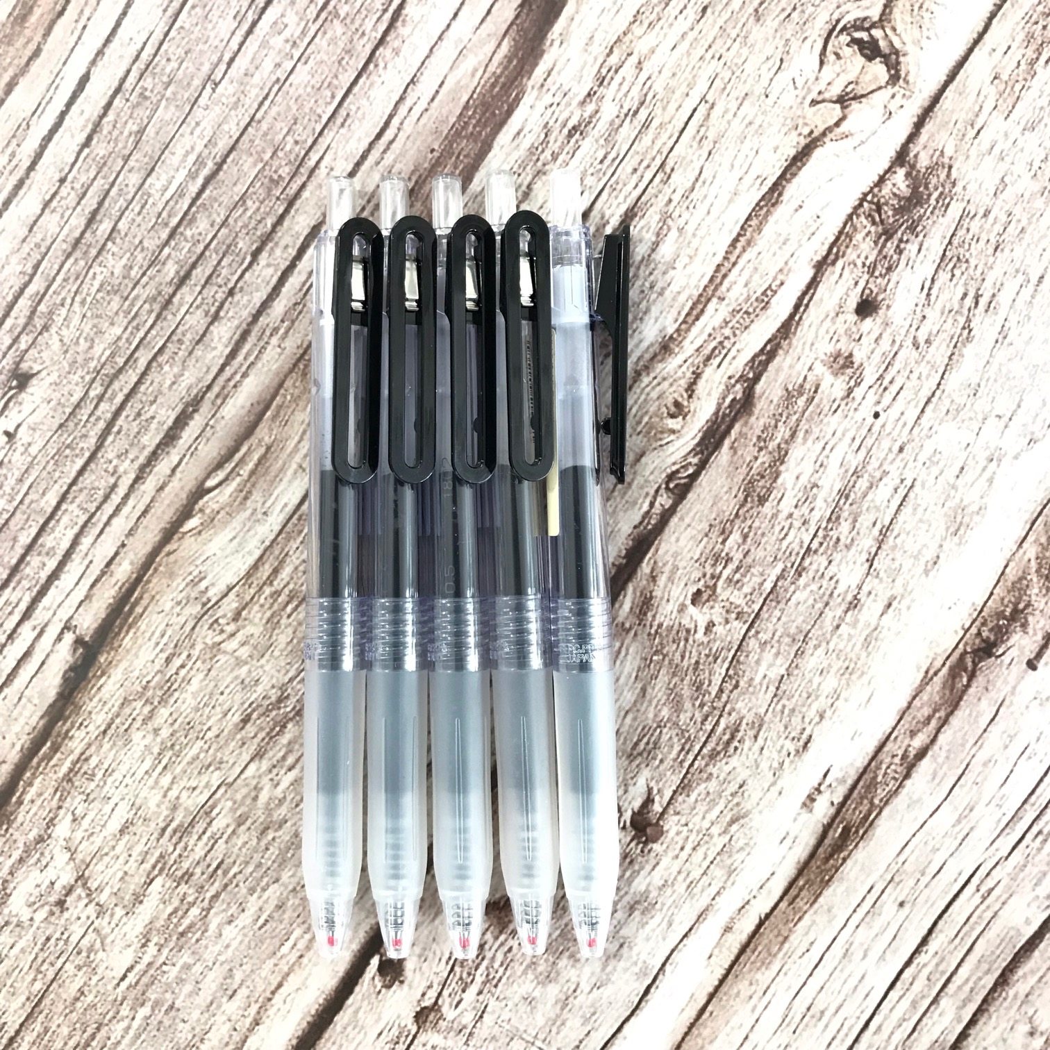 日本muji无印良品文具按动动笔05mm凝胶中性笔按压中性笔