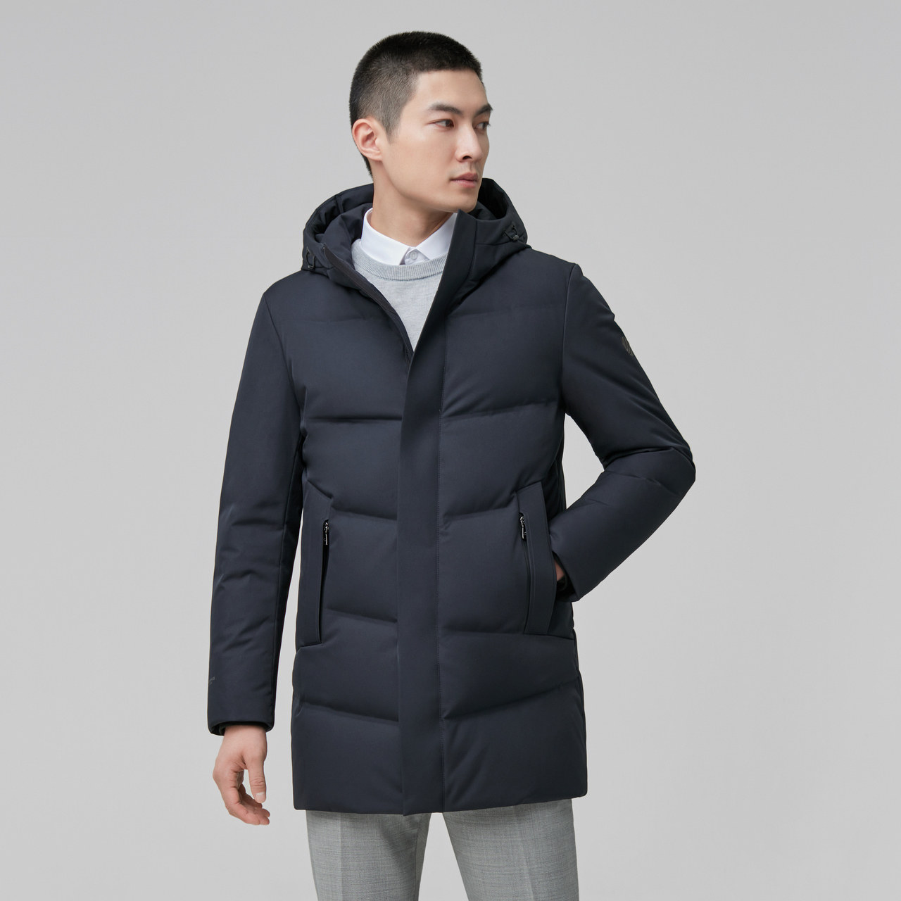 波司登羽绒服2020新款中长抗菌高品质鹅绒外套冬季羽绒服