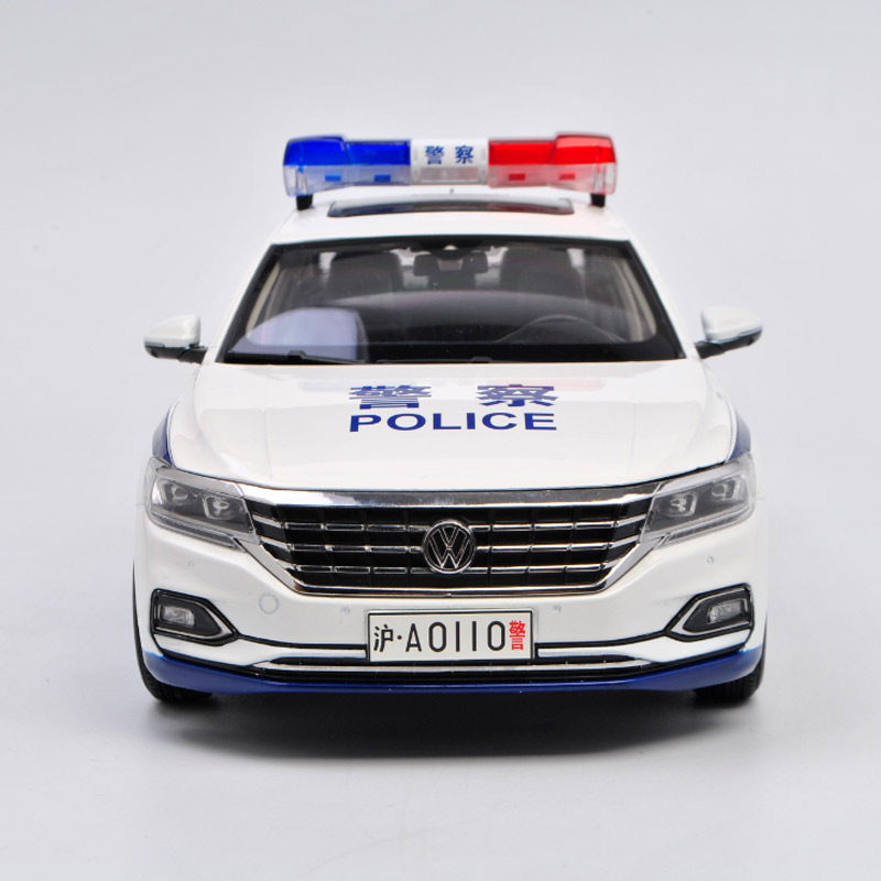 大众帕萨特警车模型 原厂1:18 2019款大众passat仿真合金警车模型-mc
