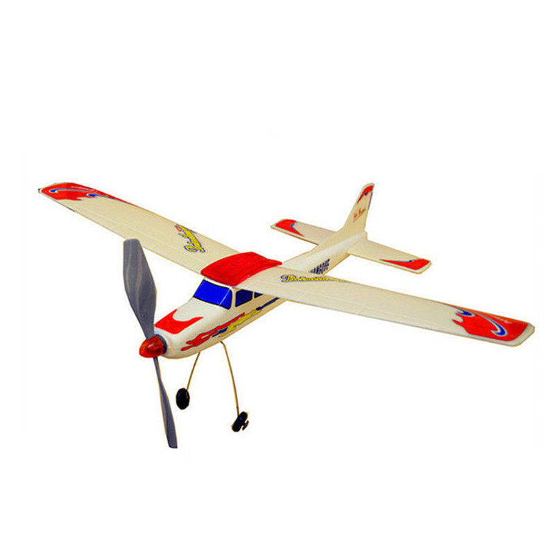 橡筋动力红雀滑翔机橡皮筋航空模型青少年比赛仓身航模