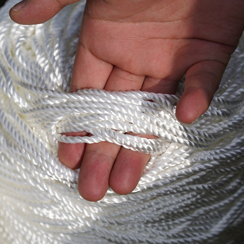 大棚压膜绳子抗老化压膜线白色高强度涤纶编织农业尼龙吊秧绳包邮